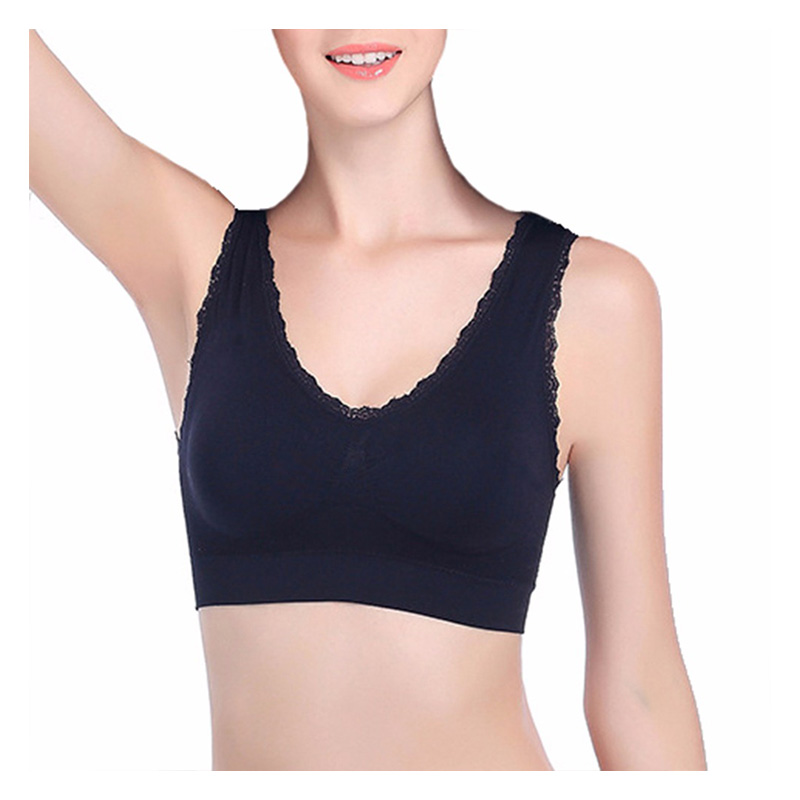 Full Coverage Women Stretch Tops Sexy Wireless Lace Bra