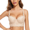 Women Padded Underwire Underwear Hide Side Plus Size Ladies Lace Bra