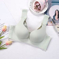 Sexy Seamless Solid Color Full Cup Breathable Ice Silk Ladies Bra