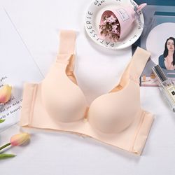 Sexy Seamless Solid Color Full Cup Breathable Ice Silk Ladies Bra