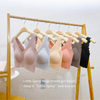 Custom women Rimless Full Cup Wave Edge Vest V Beauty Back Wireless Underwear Suit Ladies Bra Set