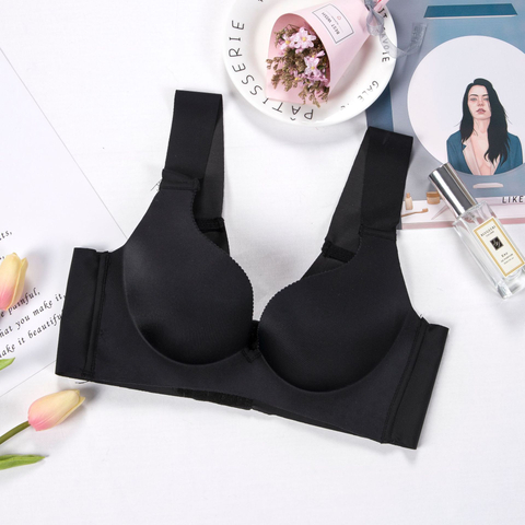 Sexy Seamless Solid Color Full Cup Breathable Ice Silk Ladies Bra