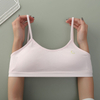 Teenage Girl Seamless Bralette Underwear Fixed Cup High School Student Bra
