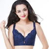 Plus Size 120D Sexy Ladies Embroidery Adjustment Underwear Lace Bra Women Gathered Bra