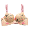 High Quality Push Up Bras One-Piece Underwear Women Flower Print Seamless Bra