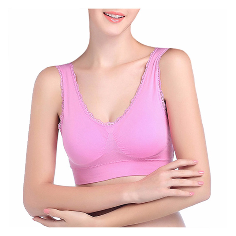 Full Coverage Women Stretch Tops Sexy Wireless Lace Bra