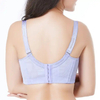Plus Size 120D Sexy Ladies Embroidery Adjustment Underwear Lace Bra Women Gathered Bra
